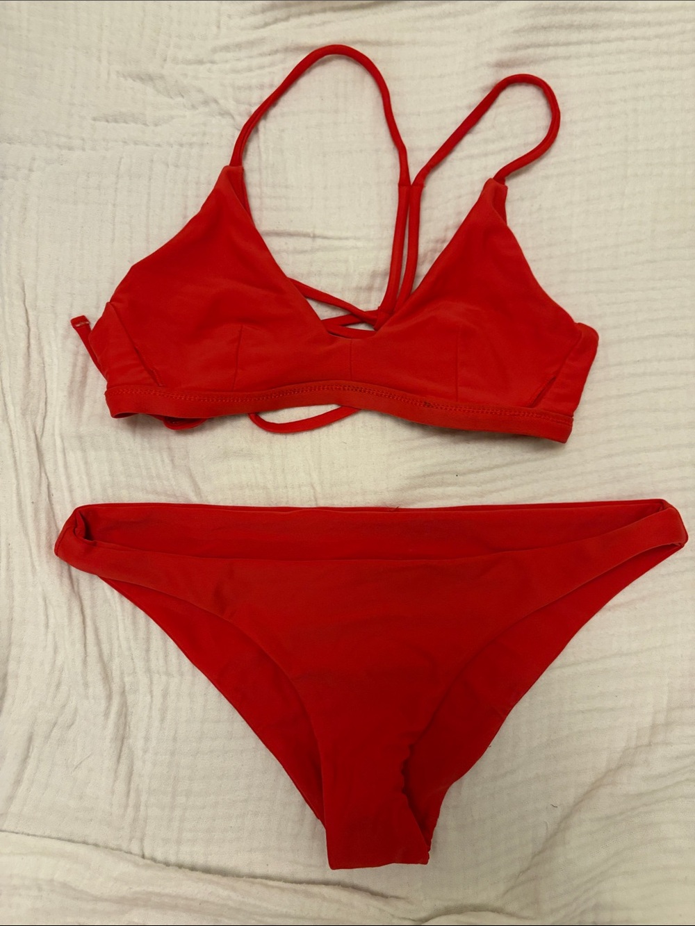 Hurley Red Women's Two-Piece Bikini Set